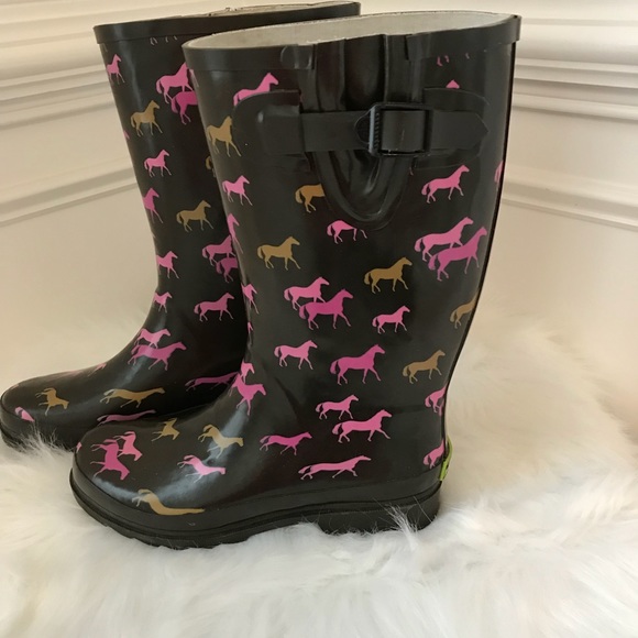horse rain boots women's shoes